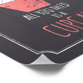 Alles was du brauchst ist ein Cupcake Poster (Ecke)