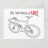 Alles, was du brauchst, ist ein Fahrrad Postkarte (Vorderseite)