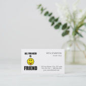 Alles, was du brauchst, ist ein Freund Visitenkarte (Stehend Vorderseite)