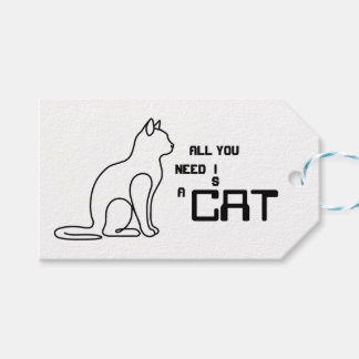 Alles was du brauchst ist eine Katze Süße Katzenli Geschenkanhänger