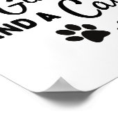 Alles, was du brauchst, ist Gitarre und eine Katze Poster (Ecke)