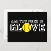 Alles, was du brauchst, ist Handschuh! Postkarte (Vorne/Hinten)