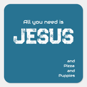 Alles, was du brauchst, ist Jesus Aufkleber 2