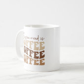 Alles, was du brauchst, ist Kaffee. Kaffeetasse (Vorderseite Links)