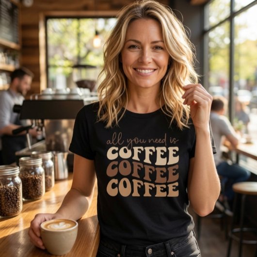 Alles, was du brauchst, ist Kaffee. Tri-Blend Shirt