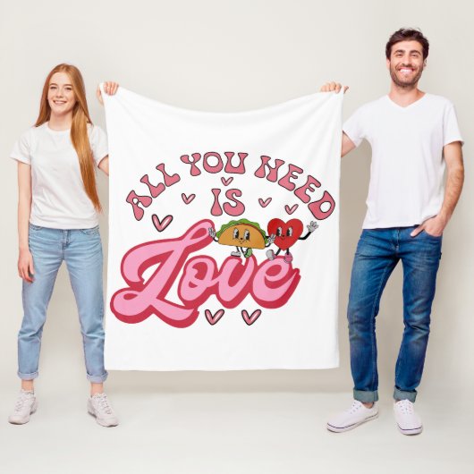 Alles, was du brauchst, ist Liebe Fleecedecke (Beispiel)