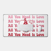 Alles was du brauchst ist Liebe Gnome Schreibtischunterlage (Tastatur & Maus)