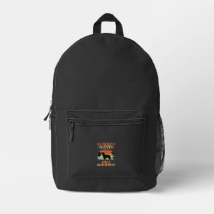 Alles was du brauchst ist Liebe Golden Retriever Bedruckter Rucksack