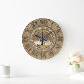 Alles, was du brauchst, ist Liebe Große Wanduhr (Zuhause)