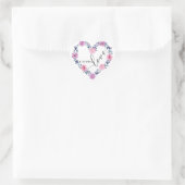 Alles was du brauchst ist Liebe Herz-Aufkleber (Tasche)