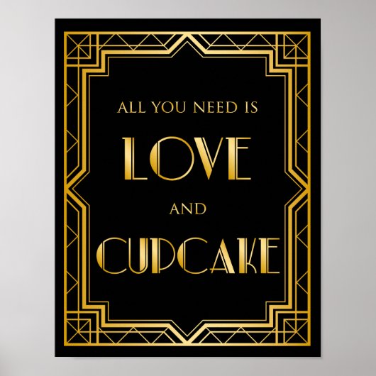 Alles, was du brauchst, ist Liebe-Hochzeit-Zeichen Poster (Vorne)