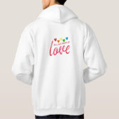 Alles was du brauchst ist "Liebe" Hoodie (Rückseite)