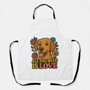 Alles, was du brauchst, ist Liebe Hund Schürze