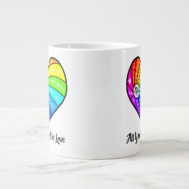 Alles, was du brauchst, ist Liebe Jumbo-Tasse