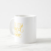 alles was du brauchst ist Liebe Kaffeetasse (Vorderseite Links)