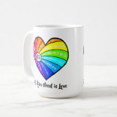 Alles, was du brauchst, ist Liebe Kaffeetasse (Vorderseite Links)
