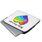 Alles, was du brauchst, ist Liebe Laptopschutzhülle (Vorne Knopf)