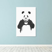 Alles was du brauchst ist Liebe Leinwanddruck (Insitu (Holzboden))