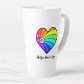Alles, was du brauchst, ist Liebe Milchtasse (Rechte Ecke)