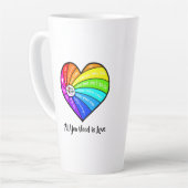 Alles, was du brauchst, ist Liebe Milchtasse (Linke Ecke)