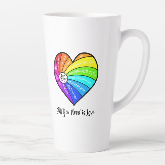 Alles, was du brauchst, ist Liebe Milchtasse (Rechts)