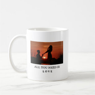 Alles, was du brauchst, ist Liebe-Paar-Jubiläums-Z Kaffeetasse