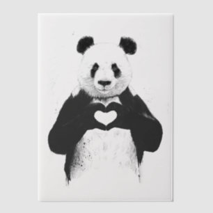 Alles was du brauchst ist Liebe Pergament Einladungen