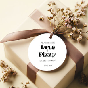 Alles was du brauchst ist Liebe & Pizza Junggesell Geschenkanhänger