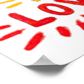 Alles, was du brauchst, ist Liebe-Plakat Poster (Ecke)