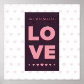 Alles was du brauchst ist Liebe Poster (Vorne)