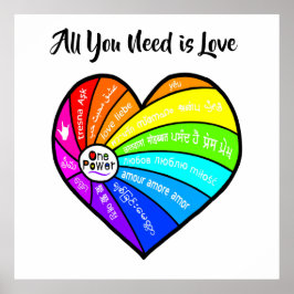 Alles, was du brauchst, ist Liebe Poster