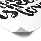 Alles, was du brauchst, ist Liebe Poster (Ecke)