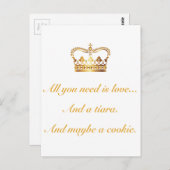 Alles, was du brauchst, ist Liebe Postkarte (Vorne/Hinten)