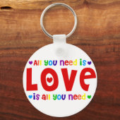 Alles was du brauchst ist Liebe Schlüsselanhänger (Vorderseite)