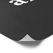 Alles was du brauchst ist Liebe...und ein Katzenkr Poster (Ecke)