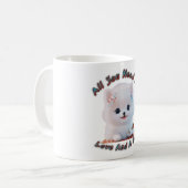 Alles was du brauchst ist Liebe und Hund Kaffeetasse (Vorderseite Links)