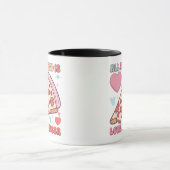 Alles was du brauchst ist Liebe und Pizza | Funny  Tasse (Zentrum)