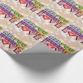Alles, was du brauchst, ist Liebe Wrapping Paper Geschenkpapier (Ecke)