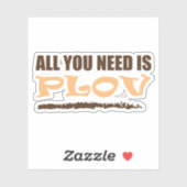 Alles, was du brauchst, ist Plov! Usbekisch, aserb Aufkleber (Blatt)