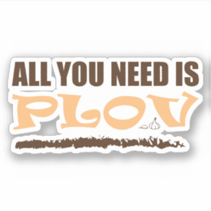 Alles, was du brauchst, ist Plov! Usbekisch, aserb Aufkleber