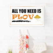 Alles, was du brauchst, ist Plov! Usbekisch, aserb Banner (Insitu)