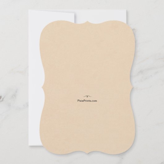 Alles, was du brauchst, ist Schuheinladung Einladung (Rückseite)