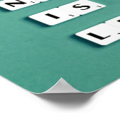 Alles, was du brauchst, ist weniger, Minimalistisc Poster (Ecke)