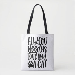 Alles, was du brauchst, Liebe und Katze Tasche