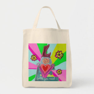 Alles was du brauchst … Teile die Liebe   Tragetasche