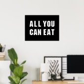 ALLES WAS DU ESSEN KANNST POSTER (Heimbüro)