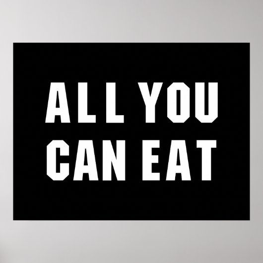 ALLES WAS DU ESSEN KANNST POSTER (Vorne)