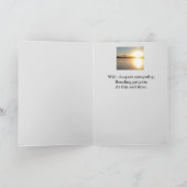 Alles, was es gibt, ist ein Beileid der Jahreszeit Karte (Innenseite)