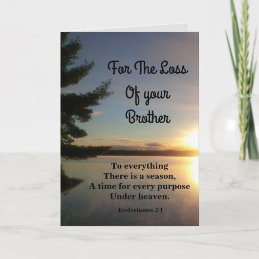 Alles, was es gibt, ist ein Beileid der Saison Bro Karte (Vorderseite)