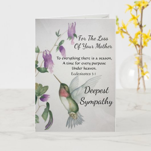 Alles, was es gibt, ist ein Beileid für die Mutter Karte (Gelbe Blume)